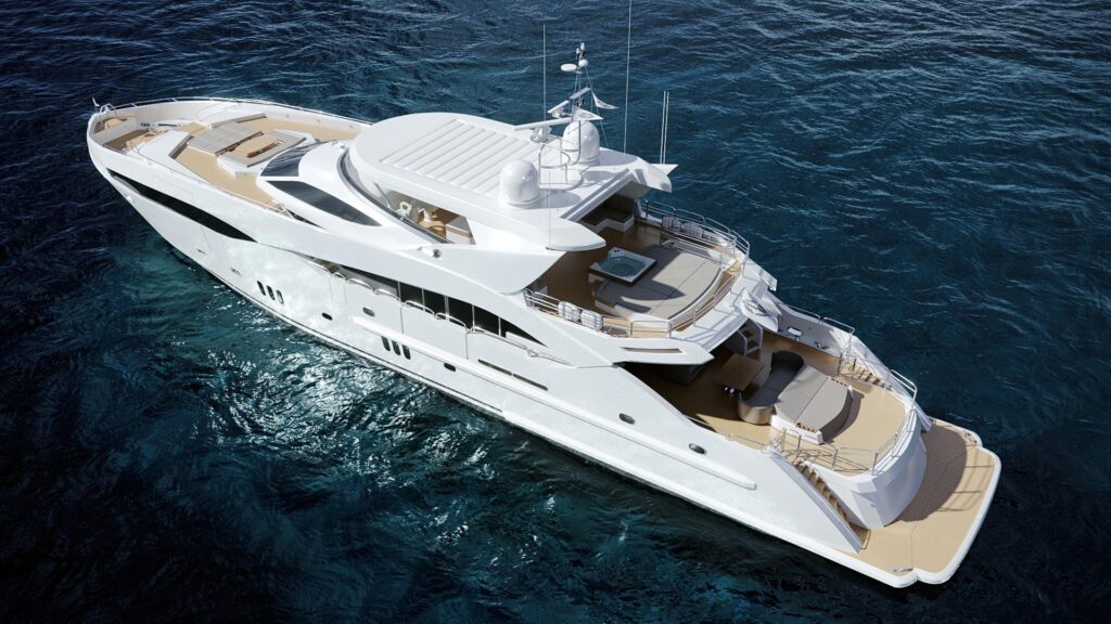 Yacht sea view 3D