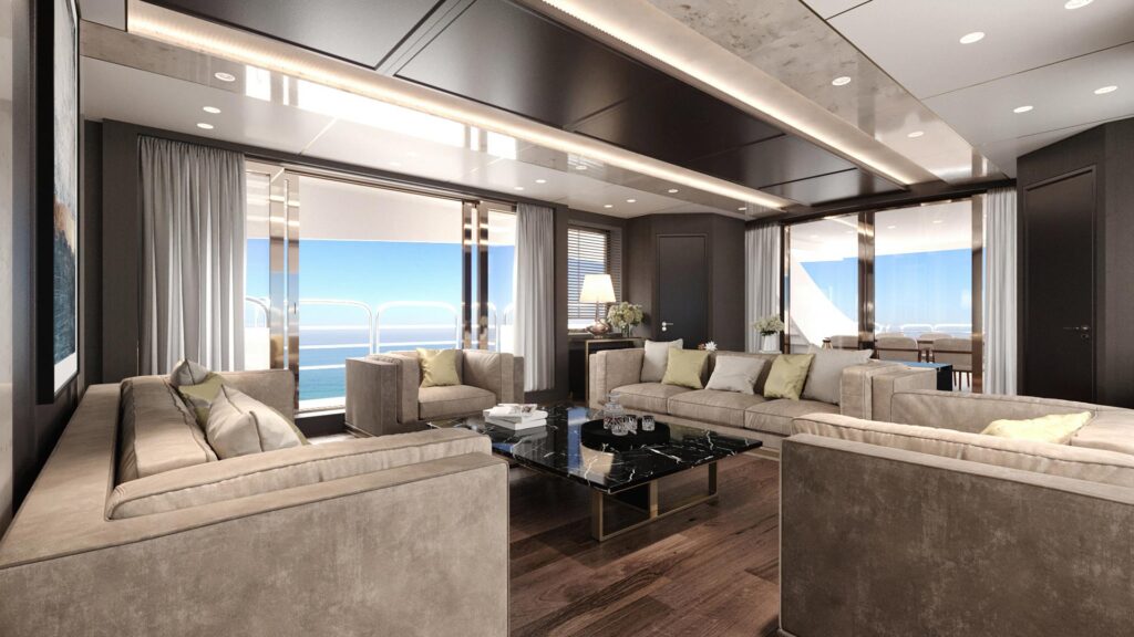 Yacht living room 3D